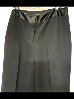 Talbots NWT Black Women's Dress Pants with Satin Waistband